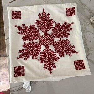 Pottery barn Christmas snowflake pillow cover